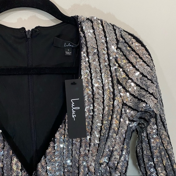 NWT Lulu’s Sequin Mini Dress Small - Picture 4 of 6